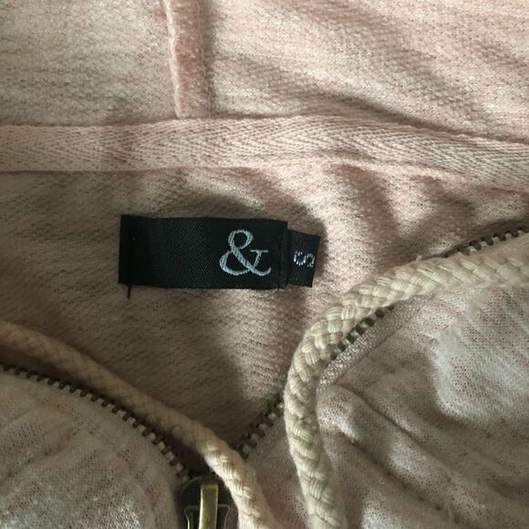 Blush pink Zip up Hoodie - Picture 5 of 6